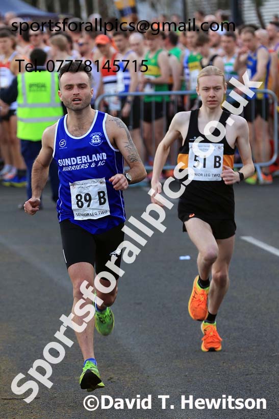 Senior mens 2024 Elswick Harriers Good Friday Relays, Newburn, Newcastle Upon Tyne  Photo: David T. Hewitson/Sports for All Pics